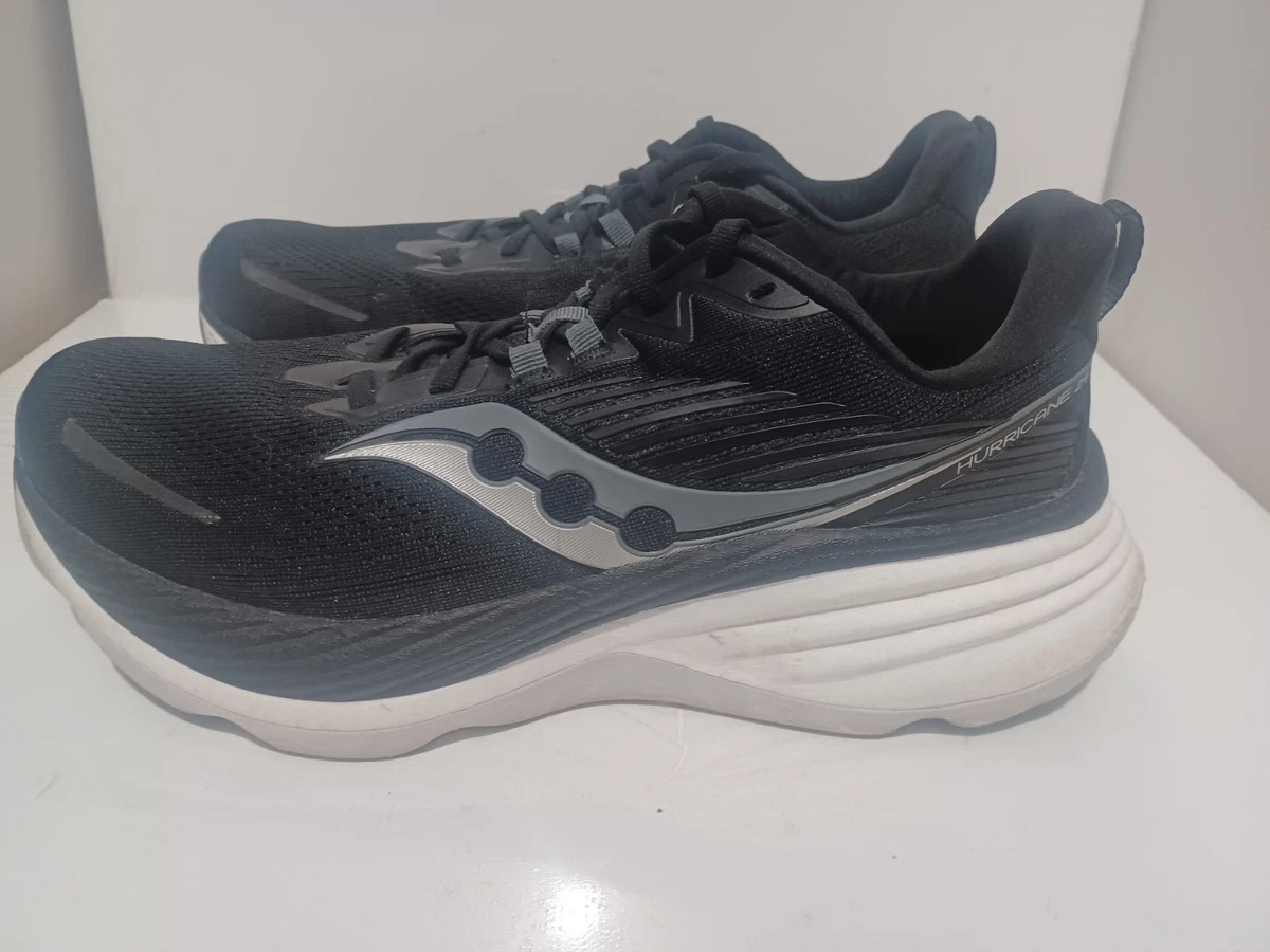 Saucony Hurricane 24 Black Carbon Men\'s 8.5 Saucony Hurricane 24 Black Carbon for sale | eBay main image 4