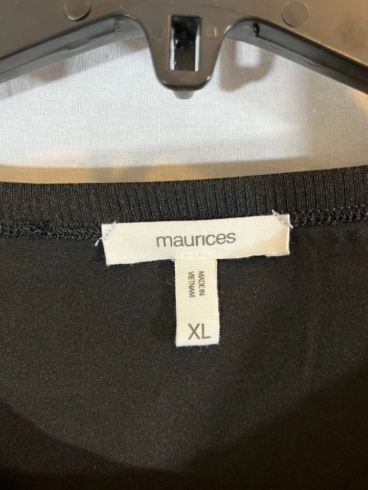 Camiseta sin mangas Maurice’s XL negra Active Wear para mujer Foto 2 de 4