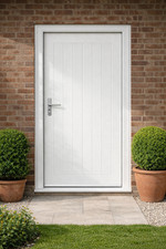 External Mexicano White GRP Door Brand New Free Delivery