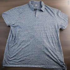 Old Navy Soft Washed Cotton Blend Mens 2XL Blue Polo Shirt