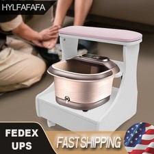 Footbath Stool W/ Wheels Foot Rest Pedicure M...