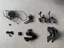 Shimano Dura Ace R9150 Rim Brake Part Groupset and SRAM Red Calipers.