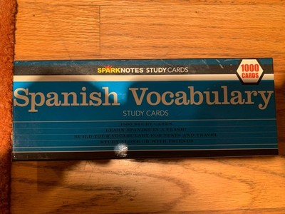 Pre owned Spanish Vocabulary sparknotes study cards.