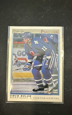 1990-91 O-Pee-Chee Hockey Premier - Owen Nolan #86 (RC) Nm-Mt.  