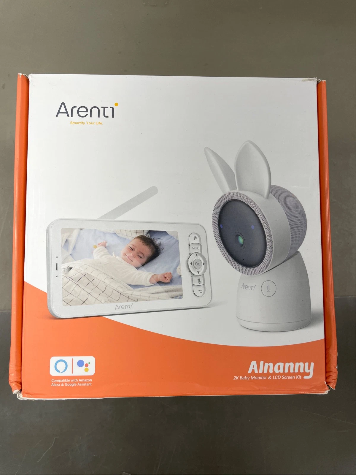 ARENTI Baby Monitor, 2K Smart Baby Camera with 5-Inch Upgraded Wireless Display,