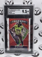 2021 Panini Rookies & Stars Football NFL #CR-9 DK Metcalf Red Wave Prizm Crusade