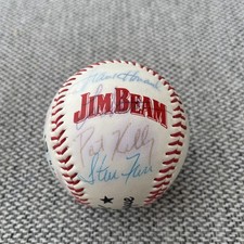 Don mattingly New York Yankees Autographed signed team ball Jim Beam 19 sigs