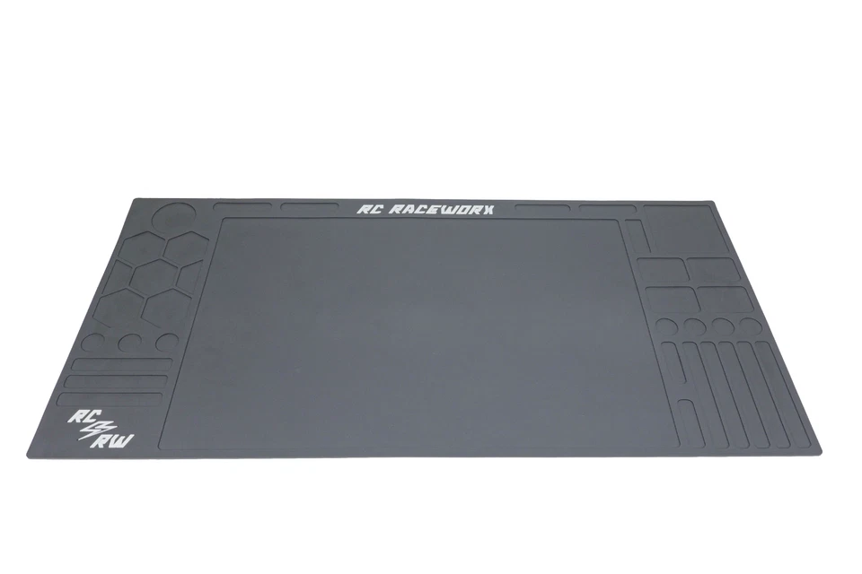 RC Raceworx Flight Deck Pit Mat 23x48 - Black and White - Image 2 of 4