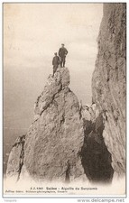 CLIMBING SALÈVE THE NEEDLE OVERHANG CIRCULATED REAL OLD POSTCARD