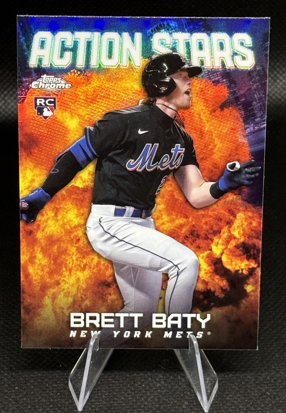2023 Topps Chrome Update Series - Action Stars Brett Baty #ASC-11 (RC)