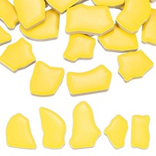 500g/1.1LB Irregular Ceramics Mosaic Tiles, 0.79"-1.57" Mosaic Tile, Yellow