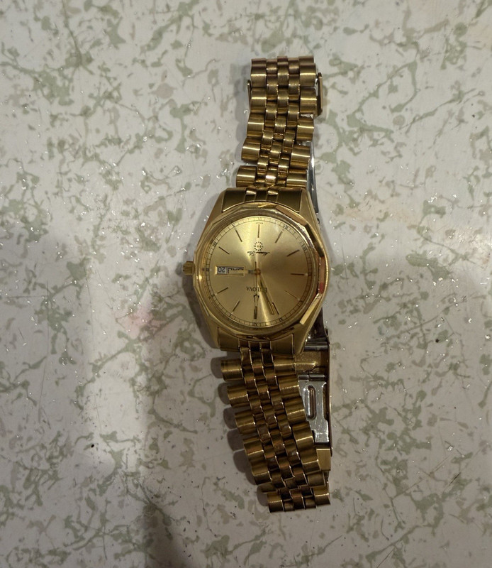 Bulova Marine Star Men's Gold Tone Quartz Day/Date Analog Wristwatch 100m