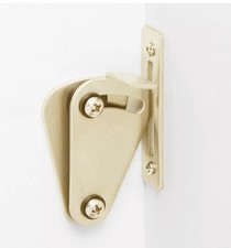 Privacy Latch Sliding Barn Door Champagne Joiner Brass
