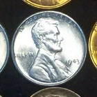 1943-P GEM BU STEEL WHEAT CENT - STUNNING! - SUPER CLEAN - SOLID COINS - PICS!