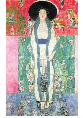 Klimt Gustav artist card portrait Fritza Riedler
