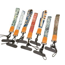 Leaves Totem Design Canvas Phone Strap Strong for Secure Keychain Attachment