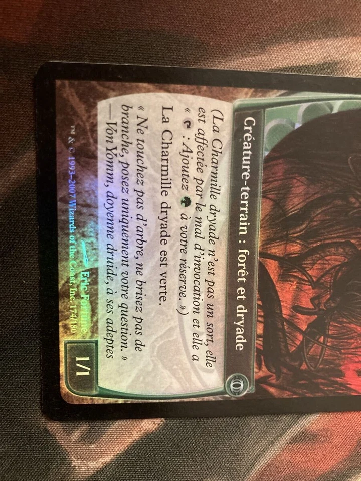 Future Sight Dryad Arbor FOIL MTG Card French Language Used - Image 3 of 4