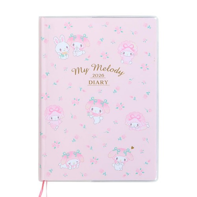 #ad 623423 B6 Diary Block 2026 My Melody Starts October Notebook Planner Sched... $58.34