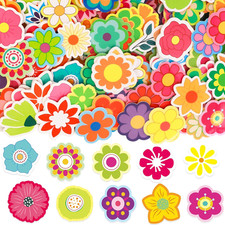 400Pcs Colorful Flower Foam Stickers for Scrapbooking DIY Crafts Party Supplies