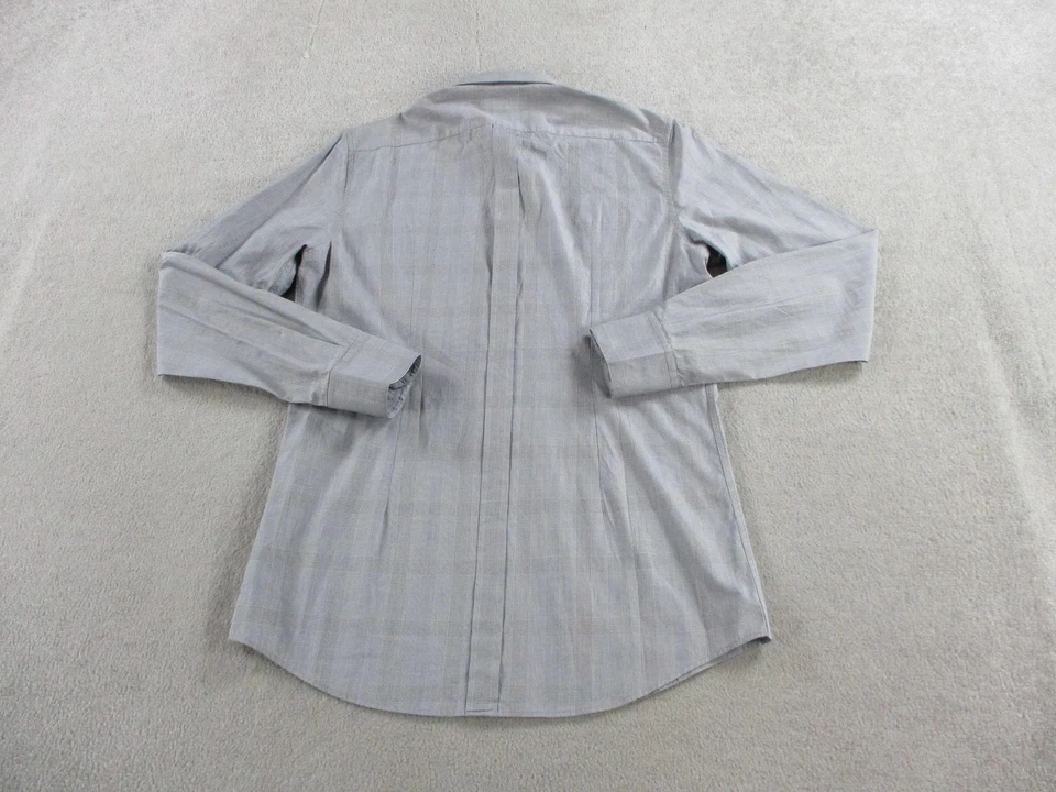 Camisa Dolce & Gabbana Dorada Para Hombre 16 41 Gris Cuadros Manga Larga Hecha en Italia Algodón Foto 3 de 4