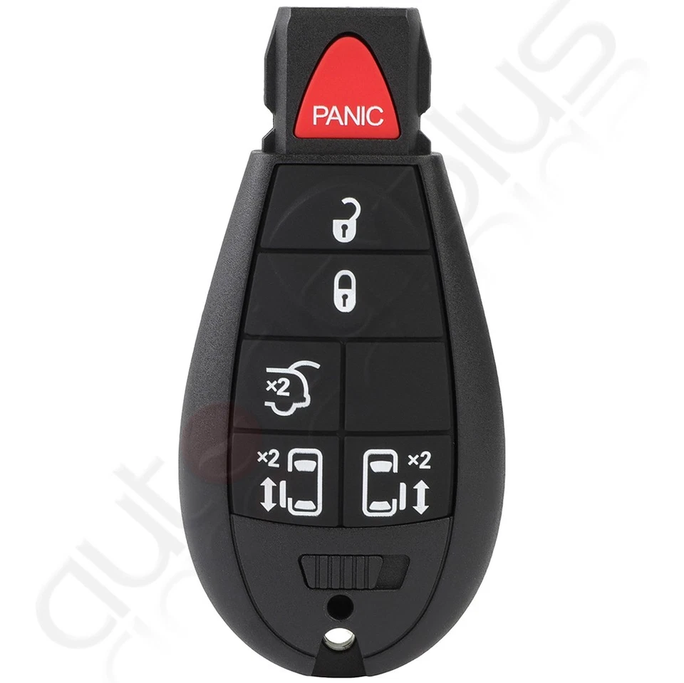 2 Llavero de coche remoto para Chrysler Town and Country 2008 2009 2010-2016 6 botones Foto 3 de 4