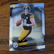 Panini Prizm Football 2025 Will Howard #367 Pittsburgh Steelers Rookie Card