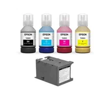 Epson Sublimation CMYK Ink Pack + Maintenance Tank For Epson SC F170