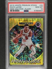 2019 Hopps Premium Stock Zach Lavine High Voltage Flash #20 PSA 10 (POP 3)