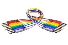 Hosa CSS-845 Balanced Patch Cables 1/4 in TRS to Same 8 pc UPC 728736005112