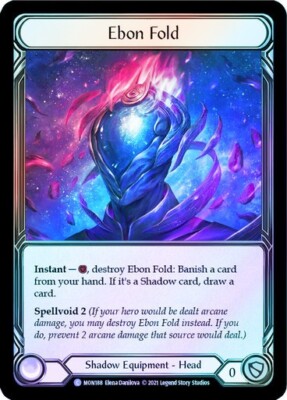 Ebon Fold Cold Foil Flesh and Blood Monarch 1st Edition