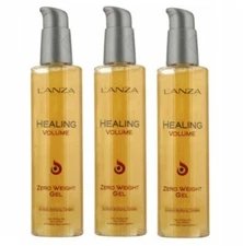 3 PACK  Lanza Healing  Volume Zero Weight Gel 6.8oz / 200ml