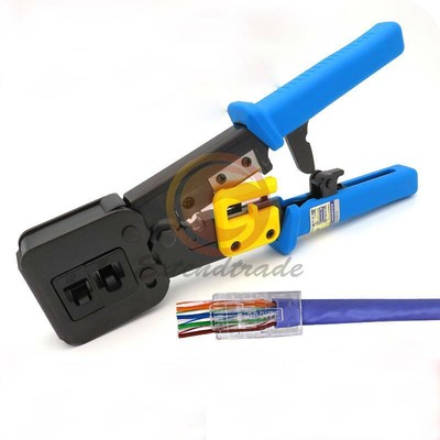RJ45 Stripper Pressing Clamp Network Tools Crimper RJ12 Cat5 Cat6 8p8c Cable