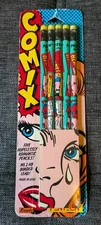 Vintage Pentech 1992 Comix Pencil Sets Retro Sealed Pop Art Romance Strips 