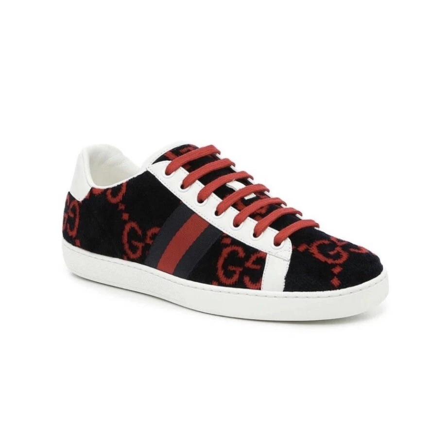 Gucci blue and red sneakers hotsell