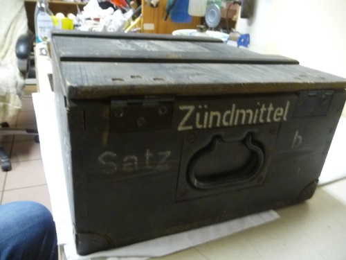 1902. Alte Militär Kiste 2 WK Kiste Holz Transportkiste - Bild 3 von 5