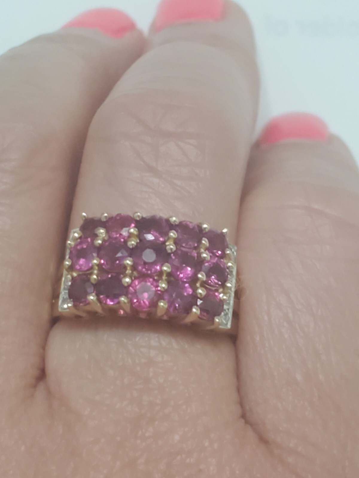 Ruby Ring 14k yellow gold - image 10