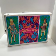 Vintage 1967 Barbie  Stacey Double Doll Case Trunk Beautiful Super Rare