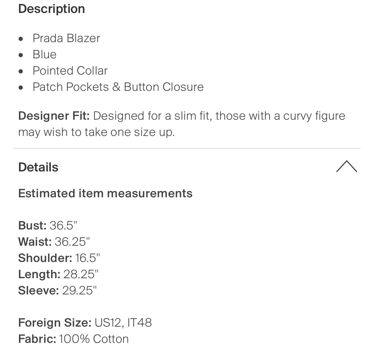 Prada Authentic Solid Midnight Blue Long Sleeve B… - image 4