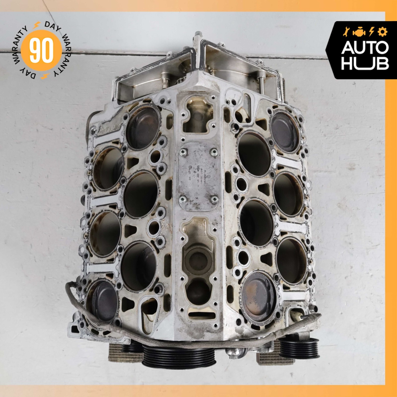 03-13 Bentley Continental GT Flying Spur 6.0L Engine Motor Block FOR PARTS ONLY