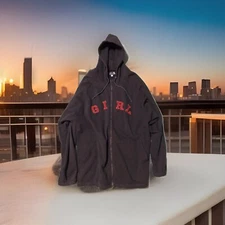 Girl Skateboards / Large / Vintage / Zip Up / Oversized / Hoodie / Made In USA