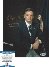GLYNN LUNNEY NASA APOLLO 13 FLIGHT DIRECTOR SIGNED 8x10 PHOTO D BECKETT BAS COA