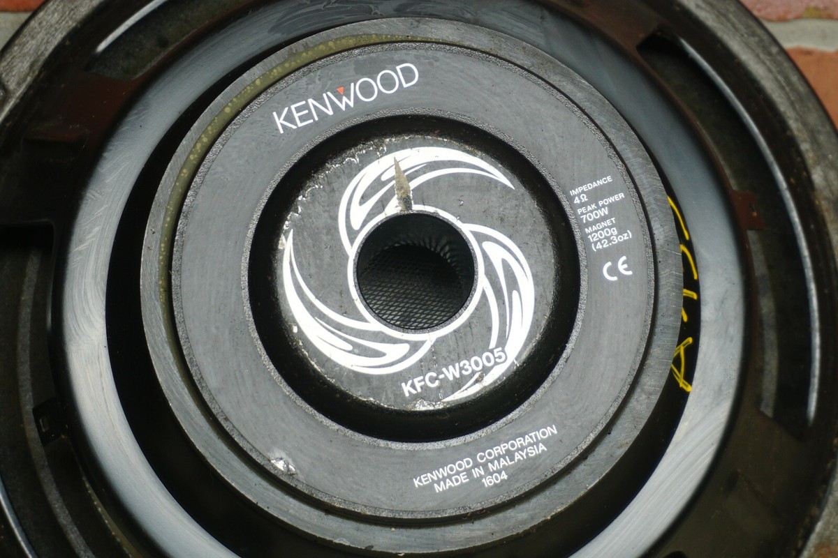 KENWOOD KFC-W3005 AUDIO SOUND SUBWOOFER WOOFER 4 OHM 700W 12 INCH