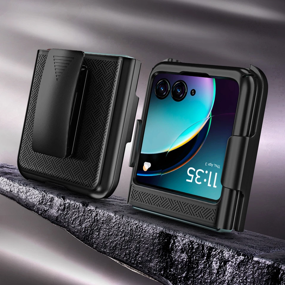 For Motorola Moto Razr 2023 2024 2025 Razr+ Plus Ultra Holster Belt Clip Case - Image 4 of 4