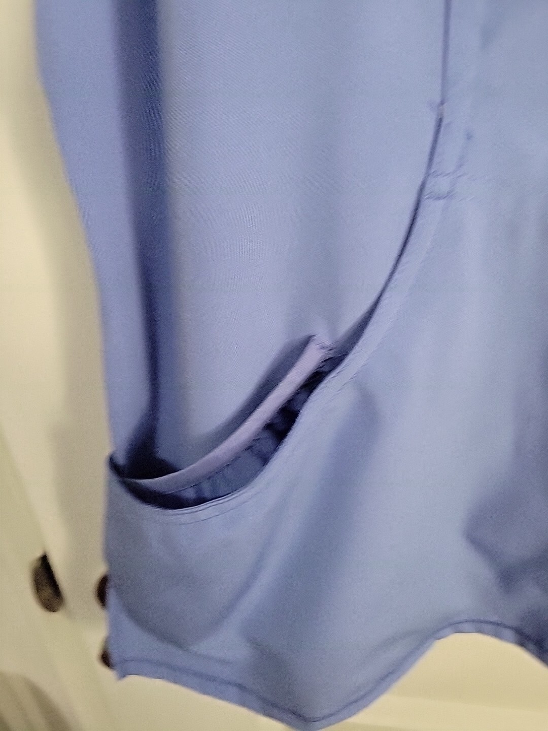 Infinity by Cherokee Mock Wrap Solid Scrub Top 26… - image 4