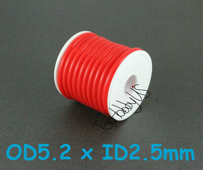 1Roll (16ft) Magenta Silicone RC Nitro Fuel Line Tubing D5.2xø2.5 US SELLER/SHIP