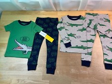 New Toddler Boy's Carter's 2 PJ Sets Sz 3T Alligator Theme--CUTE  