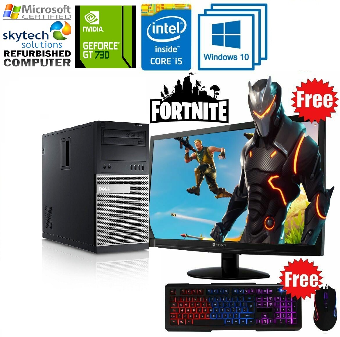 自作PC　MINI-ITX・XEON・16GB・256GB・GT730 Fast Gaming PC Computer Bundle Intel Quad Core i5 16GB 1TB