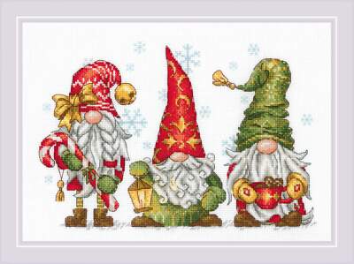 Riolis Counted Cross Stitch Kit Jolly Gnomes R2234