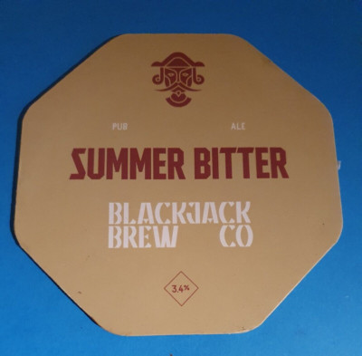 BLACK JACK Brauerei SUMMER BITTER Real Ale Bier Pumpe Clip Abzeichen vorne Manchester