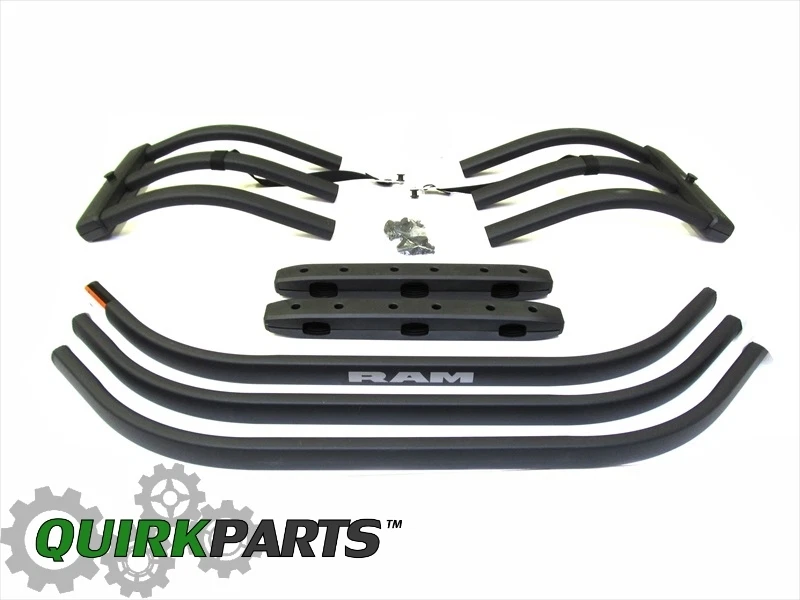 09-18 Dodge Ram 1500 10-18 2500 3500 Black Aluminum Tailgate Bed Extender MOPAR - Imagem 2 de 4